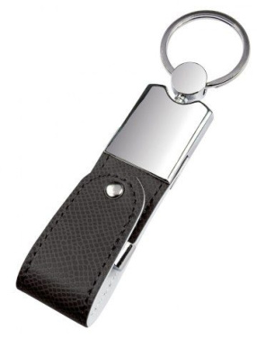 USB ādas adaptera skapītis, melns, produkta attēls (2)