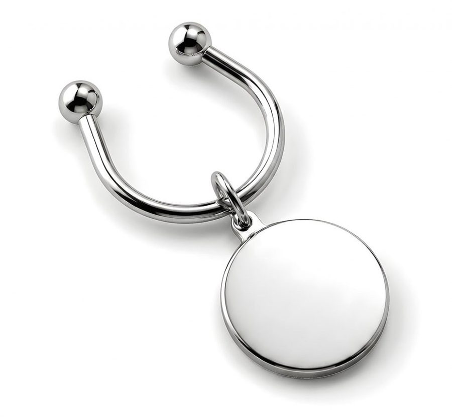 Atslēgu piekariņa apaļa plāksne - d=30 mm, produkta attēls (1)