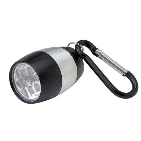 Mini lukturītis melns 6 LED - d=28 × 90 mm, produkta attēls
