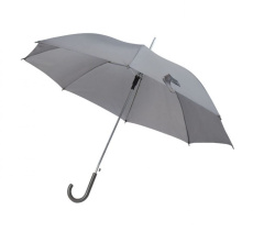 Pelēks lietussargs - pelēks PVC rokturis d=106cm