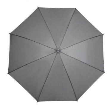 Pelēks lietussargs - pelēks PVC rokturis d=106cm, produkta attēls (4)