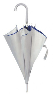 Automātisks lietussargs sudraba/zilā krāsā, d=107 cm, produkta attēls (2)