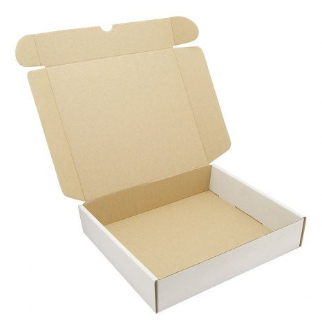 Balta grāmatu kaste 25,5 × 21,5 × 5 cm, produkta attēls (1)