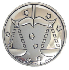 Emblēma zodiaka Svari - diametrs 30 mm
