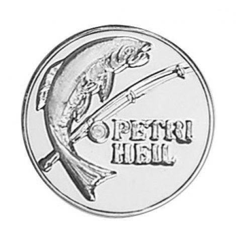 Medaļas ieliktnis ar makšķerēšanas 2 motīvu, 25 mm, produkta attēls