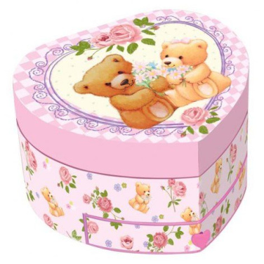 Mūzikas lādītes sirds - rotaļu lācīši, produkta attēls (2)