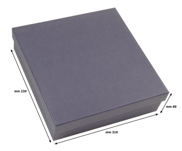 Zils caurspīdīgs stikls 160 × 160 × 10 mm, produkta attēls (4)