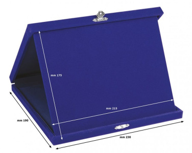 Zila samta numura zīmes maciņš 23 × 19 cm, produkta attēls (2)