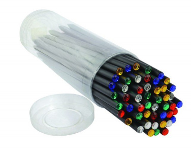 PVC korpuss ar kristāla krāsas zīmuļiem, produkta attēls (2)