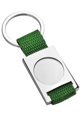 Atslēgu piekariņš, zaļš, dobs, 25 mm, produkta attēls (1)