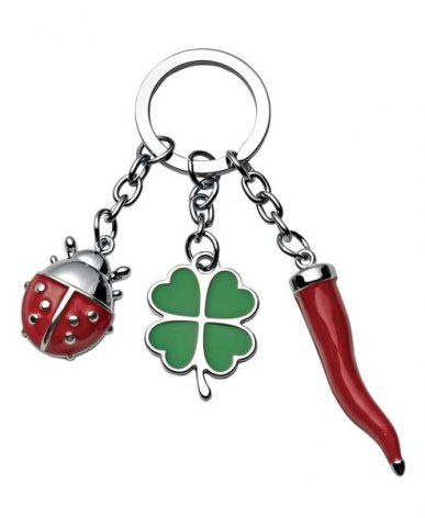 Keych. "kukurūzas amulets + 4 lapas + mārīte", produkta attēls (1)
