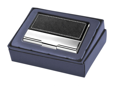 Vizītkaršu maciņš no metāla - PU melns, produkta attēls (2)