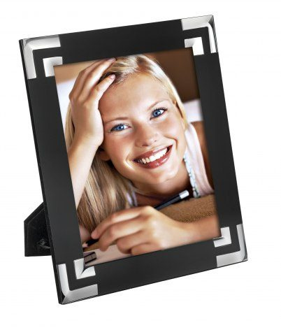 Foto rāmis sudraba un melnā krāsā - 150 × 200 mm, produkta attēls (1)