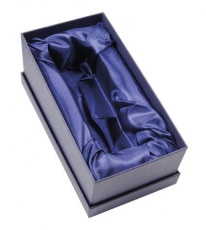 Zila kaste satīna zilā krāsā 210 × 110 × 70 mm