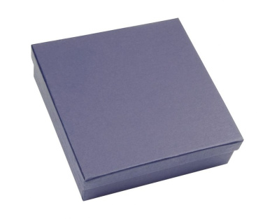 Zila kaste satīna zilā krāsā 230 × 220 × 60 mm, produkta attēls (3)