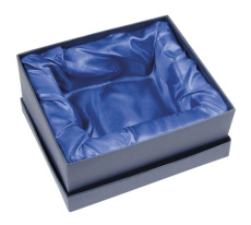 Zila kaste satīna zilā krāsā 300 × 270 × 65 mm