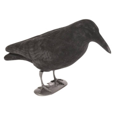 Flocked Crow pilna ķermeņa māneklis