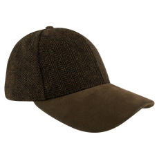 Beisbola cepure ar siļķu kaula rakstu