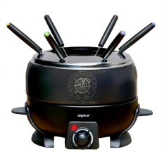 ALPINA Fondue komplekts 800W 2.3L Elektriskais Melns
