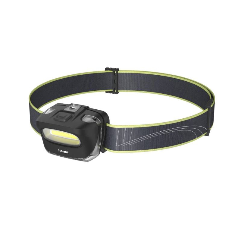 Hama "HL110" LED galvas lukturis, baterijas, COB, galvas lukturis – Hama (1)