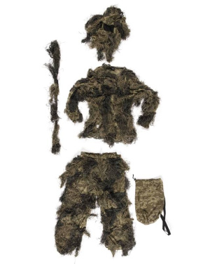 Maskēšanās kostīms "anti Fire" 4 gab., meža kamuflāžas raksts – Mil-Tec (2)