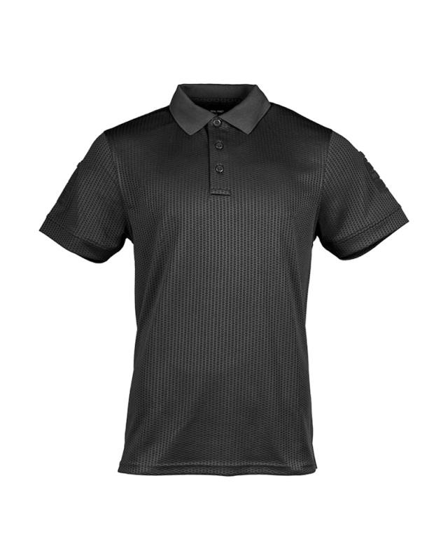 Jauns taktiskais īsroku polo krekls, melns – Mil-Tec (1)