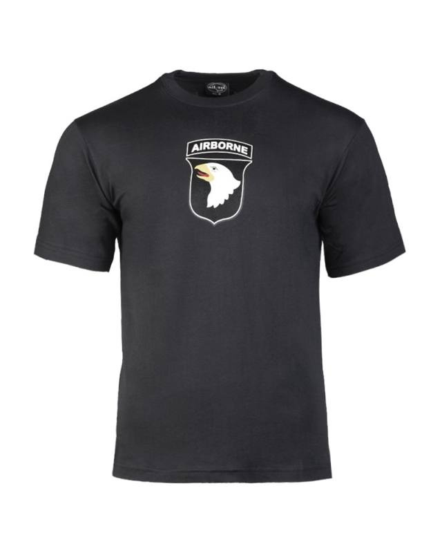 T-krekls ar apdruku “101st Ab” melns – Mil-Tec (1)