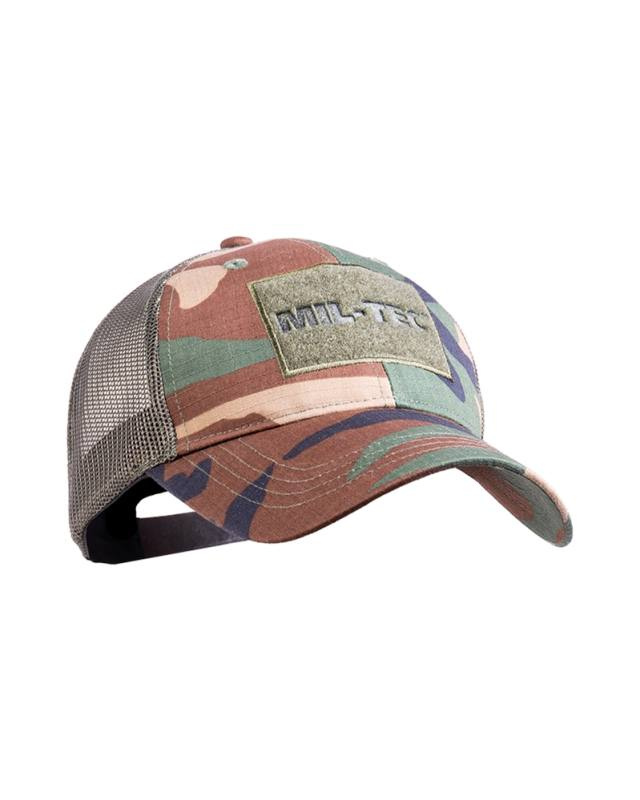 Beisbola cepure Trucker Woodland – Mil-Tec (1)