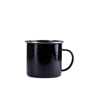 Western emaljas dzeramā krūze 350 ml melna – Mil-Tec (2)