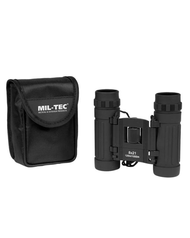 Salokāms binoklis 8 × 21 melns – Mil-Tec