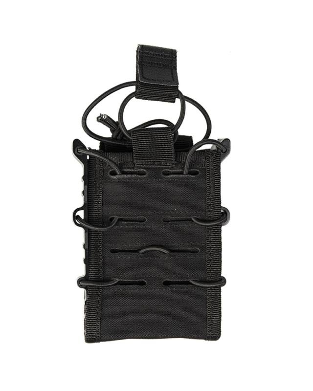 Atvērtā augšdaļas Flex vienvietīgā melna aptveru kabata – Mil-Tec (1)
