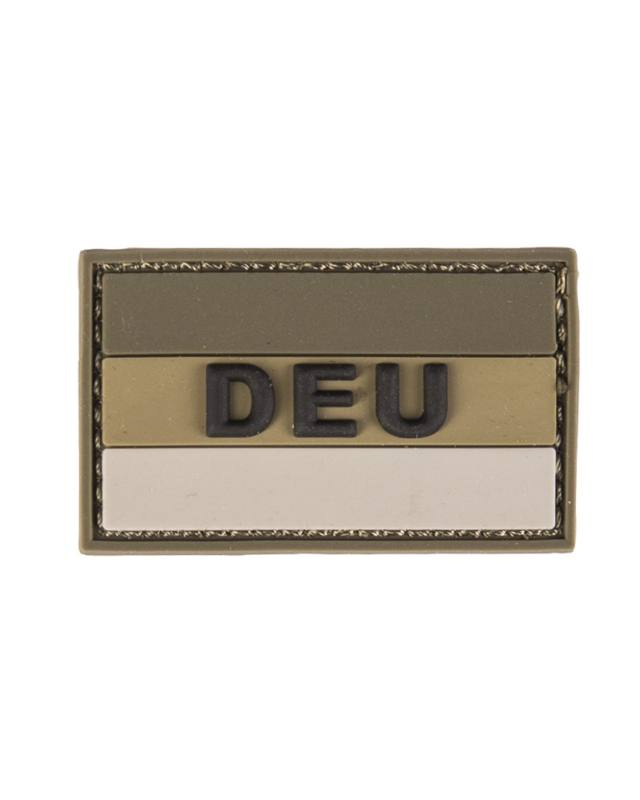 BW plāksteris 3D 'deu' PVC ar Velcro aizdari, olīvzaļš, liels – Mil-Tec