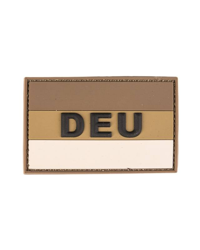 BW plāksteris 3D "deu" PVC ar Velcro aizdari, tuksnesis, liels – Mil-Tec