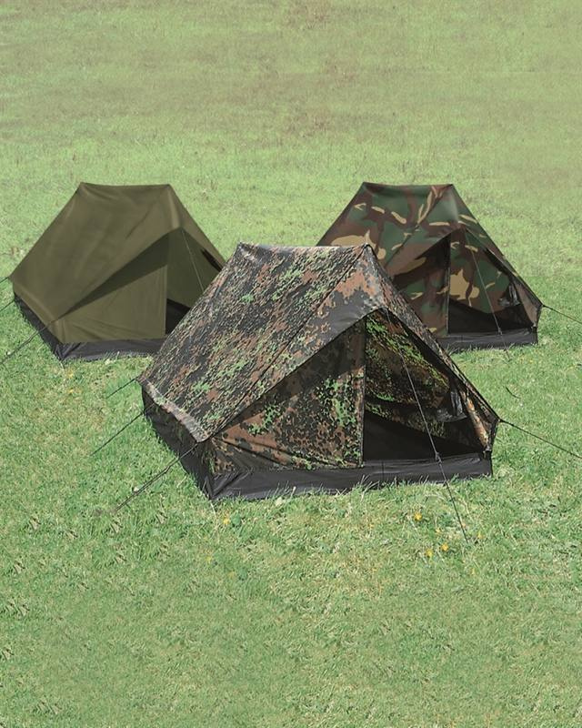 Divvietīga telts "mini Pack Super" kamuflāžas krāsā – Mil-Tec