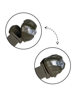 Jauns Mil-tec® (cree Xpe) pieres lukturītis, olīvzaļš - Mil-Tec (2)