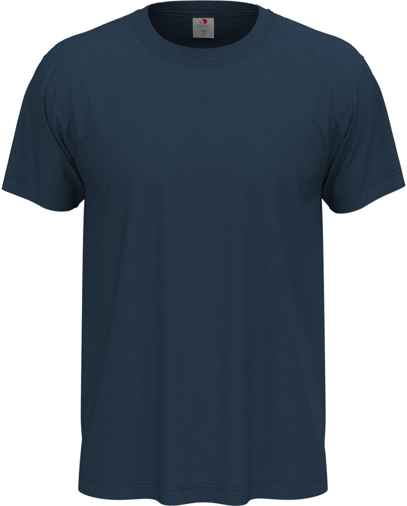 T-krekls unisex 155 g/m2, S izmērs, tumši zils, produkta attēls