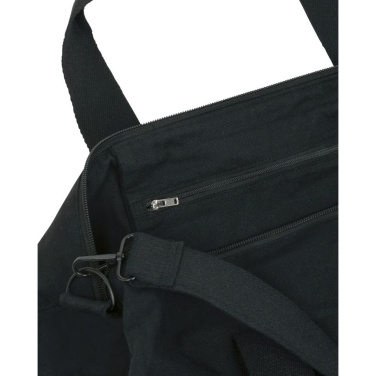 Stanley/Stella Canvas Duffle Bag auduma sporta soma, 300 g/m² – melns (3)