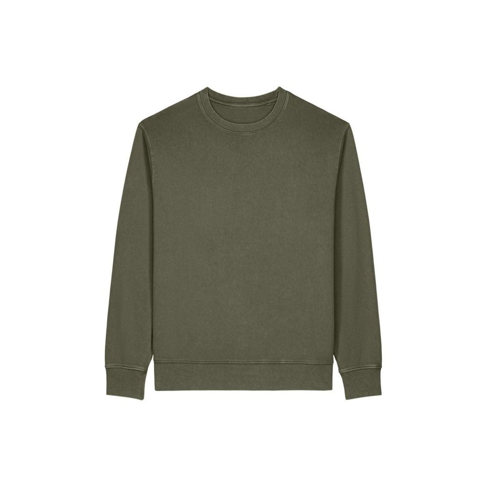 Stanley/Stella Matcher Vintage unisex džemperis ar apaļu kakla izgriezumu, 300 g/m² – haki (Khaki), XXS (1)