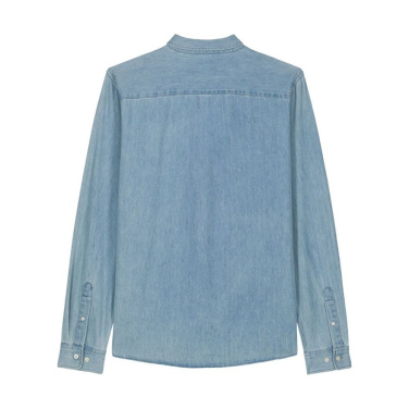 Stanley/Stella Stanley Denim Shirt vīriešu krekls, 235 g/m² – gaiši zils džinss, S (2)