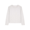 Stanley/Stella Stella Muser Long Sleeve sieviešu T-krekls ar garām piedurknēm, 180 g/m², gaiši pelēks (Cool Heather Grey)