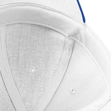 Beechfield B20 beisbola cepure - balts / koši zils (Bright Royal) (2)