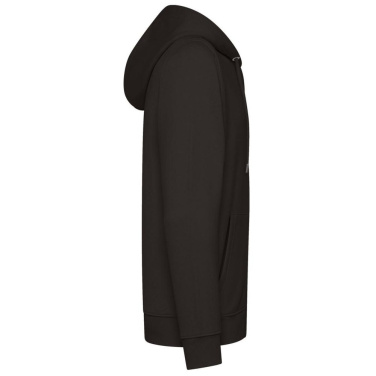 Black Spider BS343 unisex džemperis ar kapuci un rāvējslēdzēju, 280 g/m² - melns, XS (4)