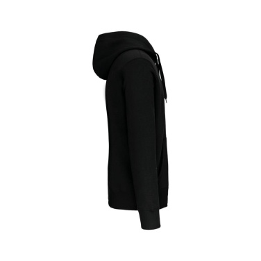 Kariban K444 džemperis ar kapuci un rāvējslēdzēju, 360 g/m² - melns, XS (3)