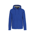 Kariban K444 džemperis ar kapuci un rāvējslēdzēju, 360 g/m², zils (Light Royal Blue)
