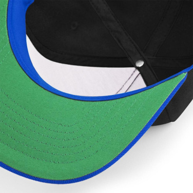 Beechfield B660 beisbola cepure - melns / koši zils (Bright Royal) (2)