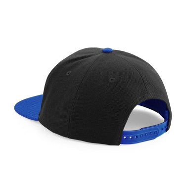 Beechfield B660 beisbola cepure - melns / koši zils (Bright Royal) (4)