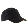 Kariban KP011 beisbola cepure, melns / dzeltens