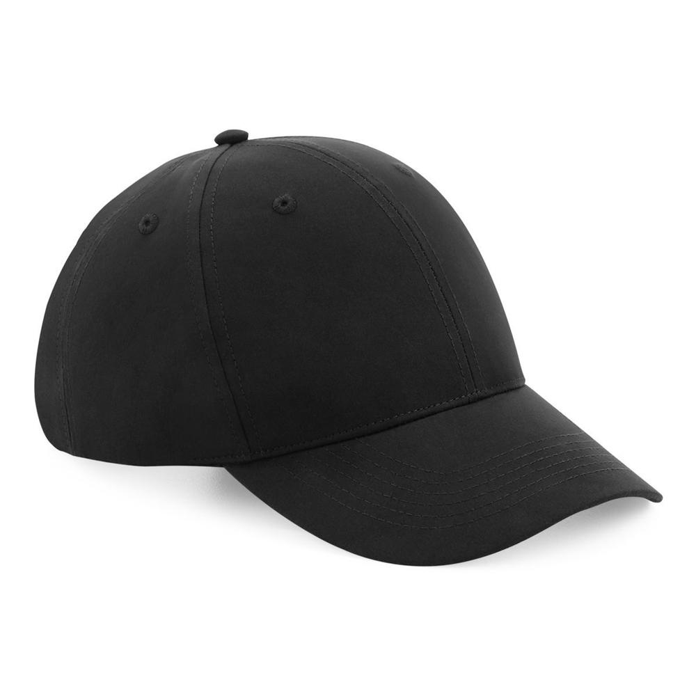Beechfield B70R beisbola cepure - melns (1)