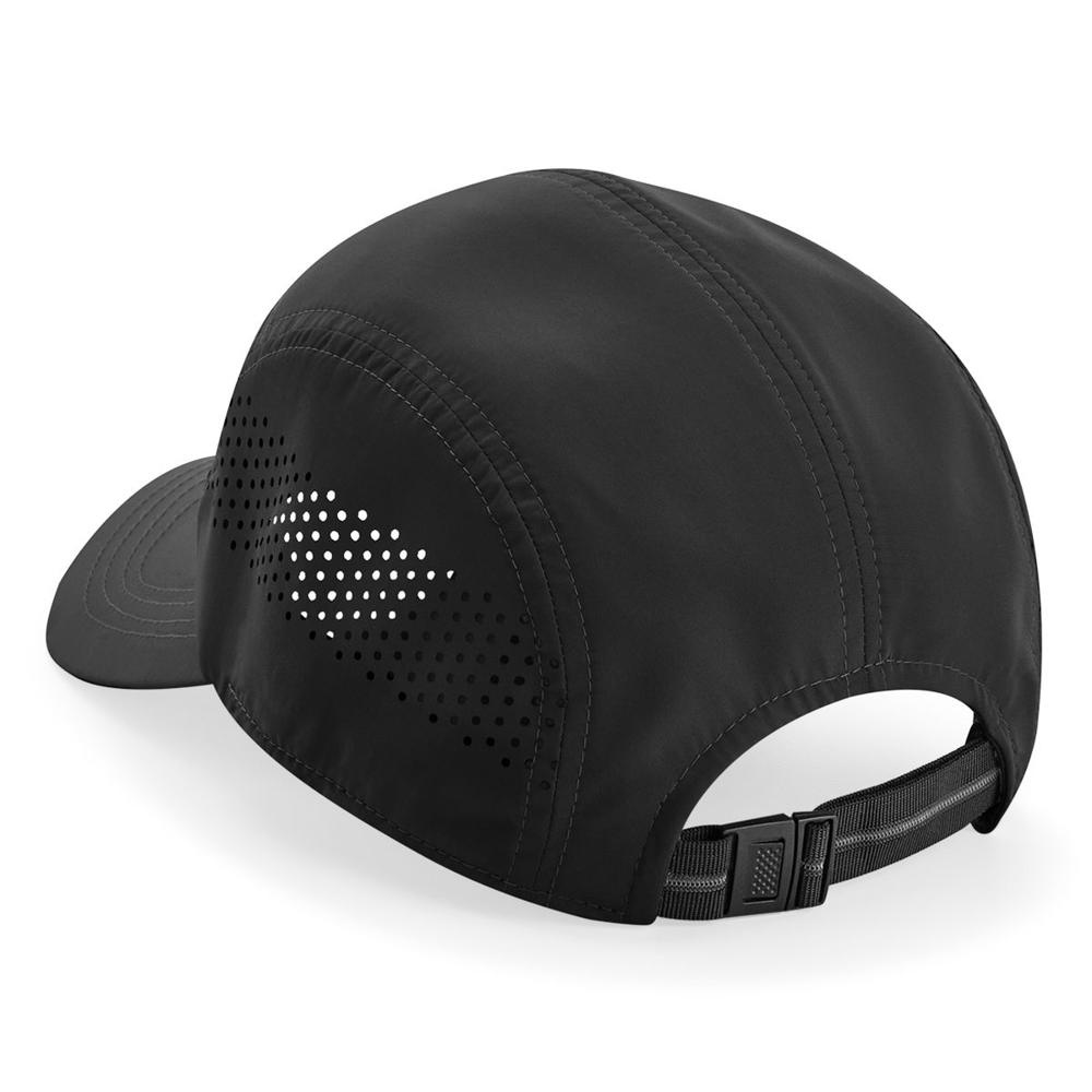 Beechfield B188 beisbola cepure - melns