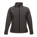 Regatta TRA629 sieviešu softshell jaka, pelēks / melns